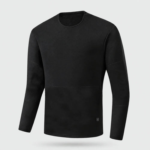 Alpenwarm heated base layer top for men in black
