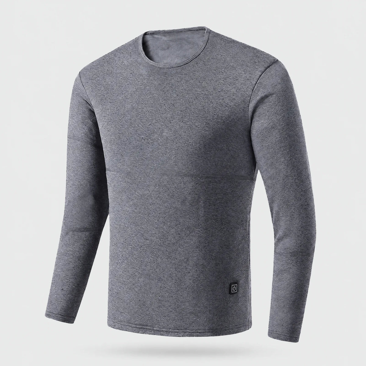 Alpenwarm heated base layer top for men in gray