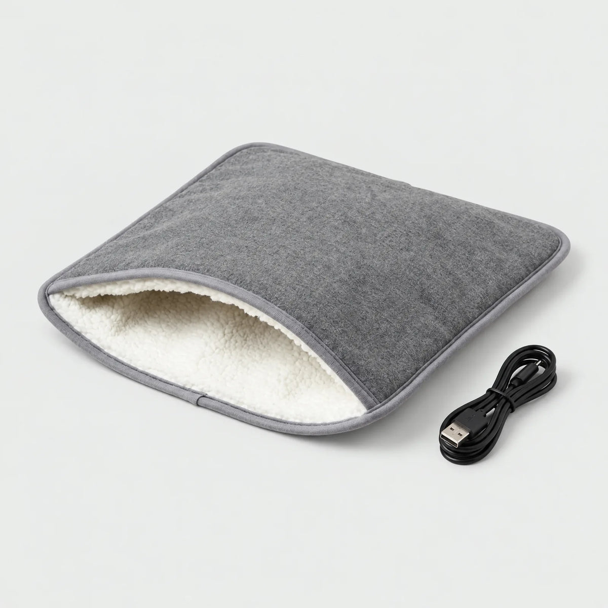Alpenwarm USB foot warmer with teddy fleece